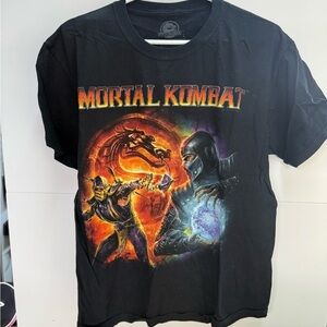 Vintage Mortal Kombat Black Graphic T-Shirt